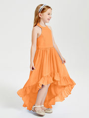 Junior Robes de Demoiselle d'Honneur Boho à la Mode Orange