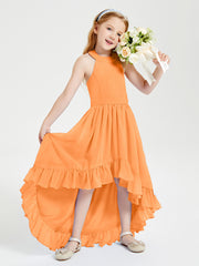 Junior Robes de Demoiselle d'Honneur Boho à la Mode Orange