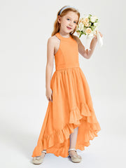 Junior Robes de Demoiselle d'Honneur Boho à la Mode Orange