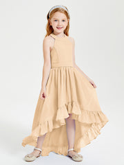 Junior Robes de Demoiselle d'Honneur Boho à la Mode Pêche
