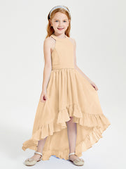 Junior Robes de Demoiselle d'Honneur Boho à la Mode Pêche