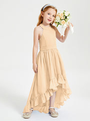 Junior Robes de Demoiselle d'Honneur Boho à la Mode Pêche