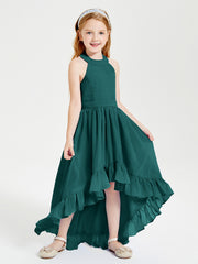 Junior Robes de Demoiselle d'Honneur Boho à la Mode Paon