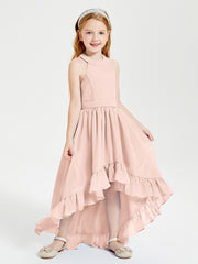 Junior Robes de Demoiselle d'Honneur Boho à la Mode Rose Perle