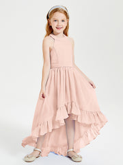 Junior Robes de Demoiselle d'Honneur Boho à la Mode Rose Perle