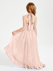 Junior Robes de Demoiselle d'Honneur Boho à la Mode Rose Perle