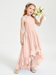 Junior Robes de Demoiselle d'Honneur Boho à la Mode Rose Perle