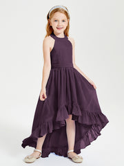 Junior Robes de Demoiselle d'Honneur Boho à la Mode Plum
