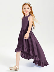 Junior Robes de Demoiselle d'Honneur Boho à la Mode Plum
