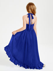 Junior Robes de Demoiselle d'Honneur Boho à la Mode Bleu Royale