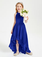 Junior Robes de Demoiselle d'Honneur Boho à la Mode Bleu Royale