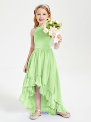 Junior Robes de Demoiselle d'Honneur Boho à la Mode Sauge