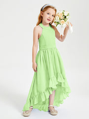 Junior Robes de Demoiselle d'Honneur Boho à la Mode Sauge