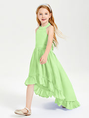 Junior Robes de Demoiselle d'Honneur Boho à la Mode Sauge