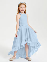 Junior Robes de Demoiselle d'Honneur Boho à la Mode Bleu Ciel