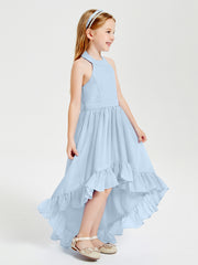 Junior Robes de Demoiselle d'Honneur Boho à la Mode Bleu Ciel