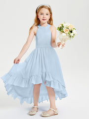 Junior Robes de Demoiselle d'Honneur Boho à la Mode Bleu Ciel