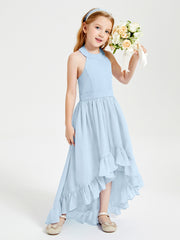 Junior Robes de Demoiselle d'Honneur Boho à la Mode Bleu Ciel