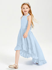 Junior Robes de Demoiselle d'Honneur Boho à la Mode Bleu Ciel