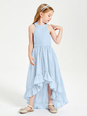 Junior Robes de Demoiselle d'Honneur Boho à la Mode Bleu Ciel