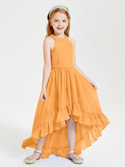Junior Robes de Demoiselle d'Honneur Boho à la Mode Mandarine