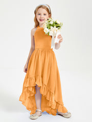 Junior Robes de Demoiselle d'Honneur Boho à la Mode Mandarine