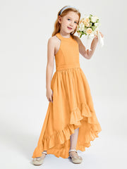 Junior Robes de Demoiselle d'Honneur Boho à la Mode Mandarine