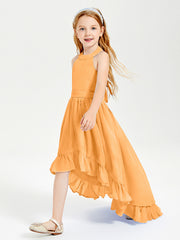 Junior Robes de Demoiselle d'Honneur Boho à la Mode Mandarine
