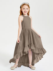 Junior Robes de Demoiselle d'Honneur Boho à la Mode Taupe