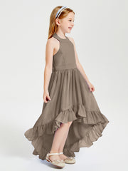 Junior Robes de Demoiselle d'Honneur Boho à la Mode Taupe