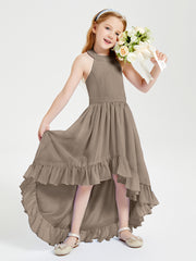 Junior Robes de Demoiselle d'Honneur Boho à la Mode Taupe