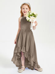 Junior Robes de Demoiselle d'Honneur Boho à la Mode Taupe