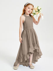 Junior Robes de Demoiselle d'Honneur Boho à la Mode Taupe