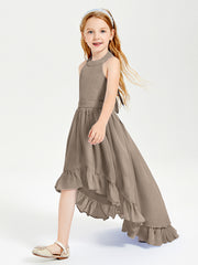 Junior Robes de Demoiselle d'Honneur Boho à la Mode Taupe