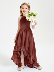 Junior Robes de Demoiselle d'Honneur Boho à la Mode Terracotta