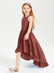 Junior Robes de Demoiselle d'Honneur Boho à la Mode Terracotta