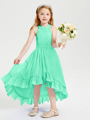 Junior Robes de Demoiselle d'Honneur Boho à la Mode Turquoise