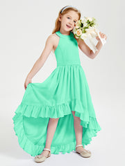 Junior Robes de Demoiselle d'Honneur Boho à la Mode Turquoise