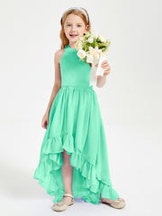 Junior Robes de Demoiselle d'Honneur Boho à la Mode Turquoise