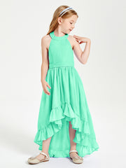 Junior Robes de Demoiselle d'Honneur Boho à la Mode Turquoise