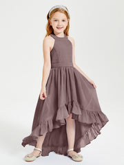 Junior Robes de Demoiselle d'Honneur Boho à la Mode Vintage Mauve