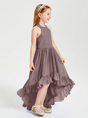 Junior Robes de Demoiselle d'Honneur Boho à la Mode Vintage Mauve