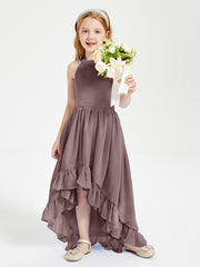 Junior Robes de Demoiselle d'Honneur Boho à la Mode Vintage Mauve