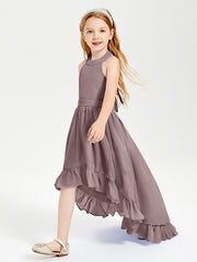 Junior Robes de Demoiselle d'Honneur Boho à la Mode Vintage Mauve
