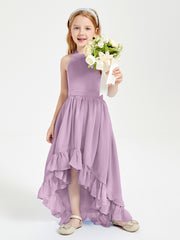 Junior Robes de Demoiselle d'Honneur Boho à la Mode Glycine