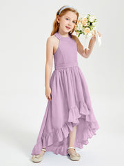 Junior Robes de Demoiselle d'Honneur Boho à la Mode Glycine