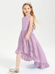 Junior Robes de Demoiselle d'Honneur Boho à la Mode Glycine