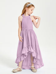 Junior Robes de Demoiselle d'Honneur Boho à la Mode Glycine