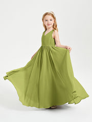 Robes de Demoiselle d'Honneur Junior Élégantes Sans Manches Trèfle