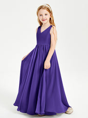 Robes de Demoiselle d'Honneur Junior Élégantes Sans Manches Régence
